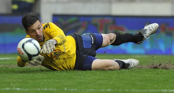 Branka Slovácka Duan Melichárek zasahuje v Edenu, kde jeho tým porazil domácí