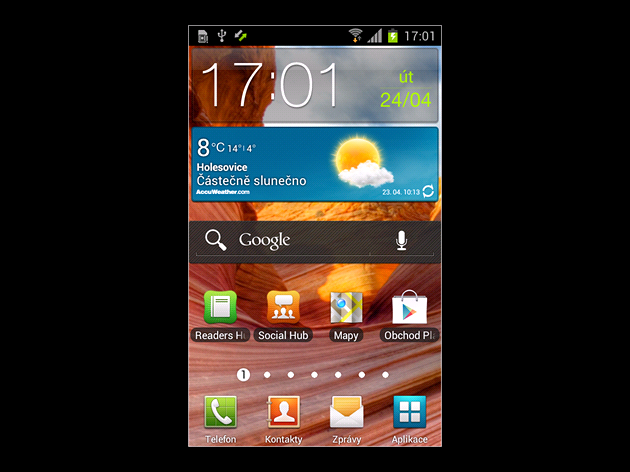 Smasung Galaxy SII s operaním systémem Android 4.0 