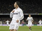 TO JÁ ROZHODL. Portugalský útoník Cristiano Ronaldo se raduje z vítzného gólu...