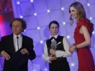 eský lev - Pavlína Nmcová pebírá cenu za Marion Cotillard - Lucerna Praha