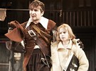 Z inscenace Divadla v Dlouhé Tři mušketýři (Marek Němec jako D'Artagnan s