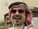 NO NENÍ TU KRÁSN. Korunní princ Salman bin Hamad ped startem Velké ceny