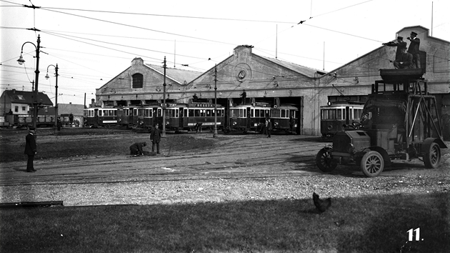 Dvr vozovny kolem roku 1917