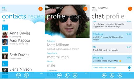 Skype pro Windows Phone