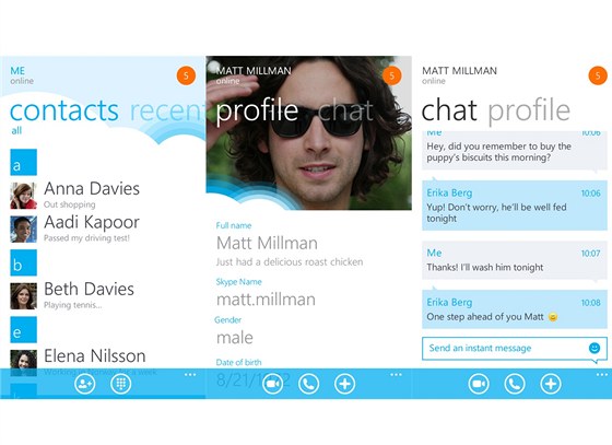 Skype pro Windows Phone