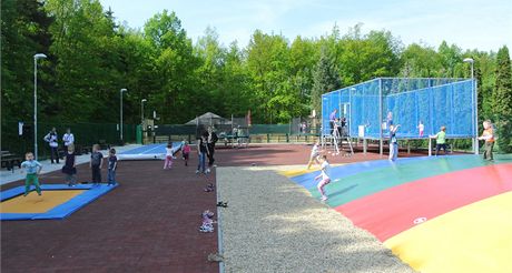Trampolínový park ve sportovním areálu Sletit v Kladn