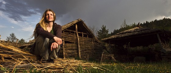 Simona Hrušková, která skanzen Isarno v bývalém lomu v roce 2000 založila. (květen 2012).