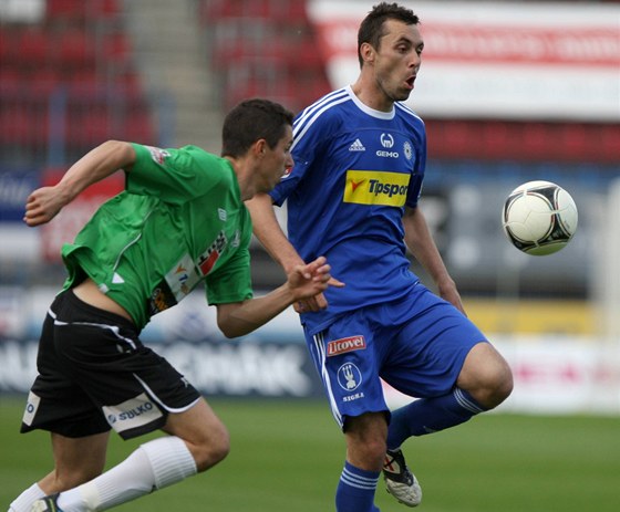 Olomoucký útoník Michal Ordo (vpravo) v kádru zstane, jiní útoníci odejdou.