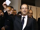 Socialista François Hollande piel odvolit ve svém domovském mst Tulle. (6.