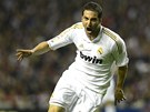 STELCV EV. Gonzalo Higuaín, argentinský kanonýr Realu Madrid, jásá po své