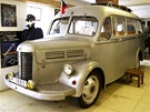 Autobus Praga A 150 z roku 1950. Speciální vz vznikl pro poteby natáecích