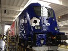 VLAKEM NA EURO. Speciální polep lokomotivy na fotbalové EURO 2012 je tém