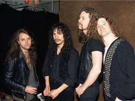 Metallica v dobách své největší slávy. Jasona Newsteda (úplně vpravo) nahradil...