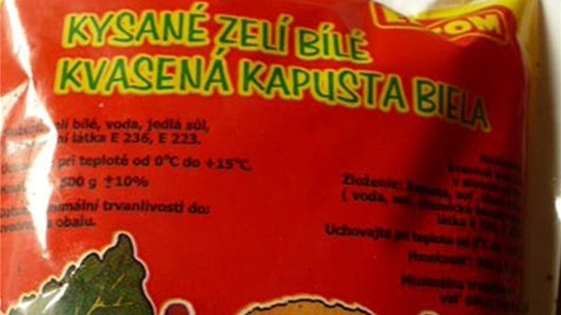 Kysané zelí z Polska obsahovalo zakázanou kyselinu mraven�í. SZPI ji nakázala