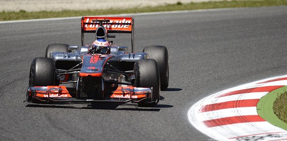 Jenson Button s vozem McLaren