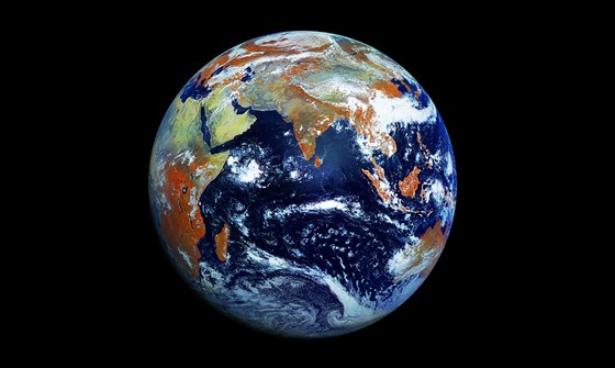Snímek satelitu Elektro-L má být zatím nejpodrobnjí fotografií naí planety...