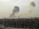 Následky výbuchu v Damaku (10. kvtna 2012)