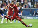 Arjen Robben z Bayernu nepromnil penaltu ve finále fotbalové Ligy mistr proti