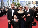 Cannes 2012 - táb filmu Rust and Bone (herci Matthias Schoenaerts, Armand...