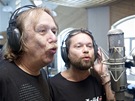 Kapela Krytof v nouzovském studiu Sono pi natáení písn Kídla z mýdla z...
