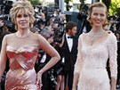 Jane Fondová a Eva Herzigová v Cannes