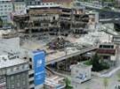 Demolice Domu kultury v Plzni 9. kv�tna 2012. 