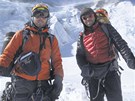 Jan Trávníek a Radek Jaro pod vrcholem Annapurny. 