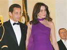 Nicolas Sarkozy a jeho manelka Carla (2008)