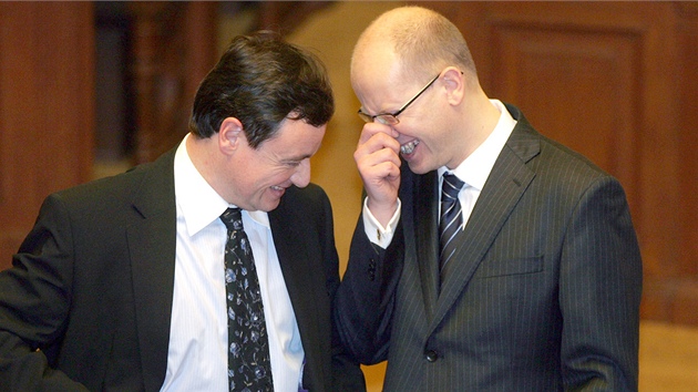 Bohuslav Sobotka a David Rath v Poslanecké snmovn 