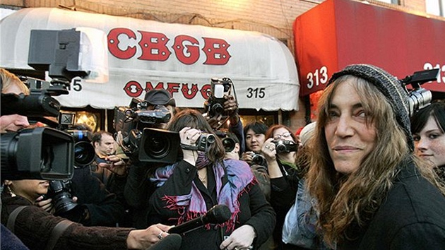 CBGB's - Patti Smith - koncert na rozlouenou se slavným klubem CBGB's v New
