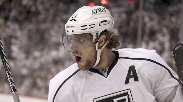 An�e Kopitar z Los Angeles.slaví trefu proti Phoenixu.
