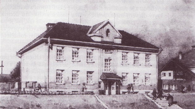 Budova íslo 3, kde byla ve Svatoboicích internována Drahoslava Loáková se