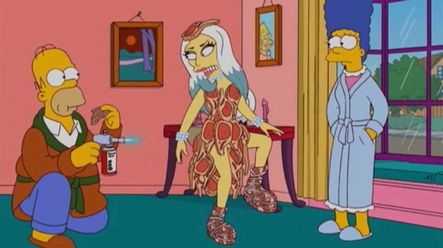 Lady Gaga v seriálu Simpsonovi