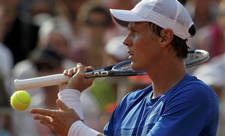 V KLIDU. Tomá Berdych vstoupil do letoního Roland Garros vítzn.