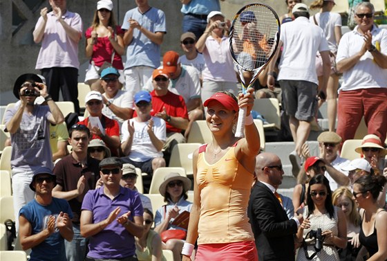 SPOKOJENÁ. Lucie afáová po úvodním kole Roland Garros, ve kterém vyprovodila