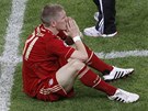 TEN NEJSMUTNJÍ. Bastian Schweinsteiger z Bayernu Mnichov nepromnil v páté