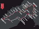 Trasa Mille Miglia roníku 2012