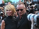 Sting s manelkou Trudie Stylerovou na filmovém festivalu v Cannes 2012