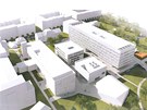 Vizualizace nových budov v univerzitním kampusu v Ústí nad Labem