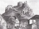 Zícenina hradu Andlská Hora, historický snímek