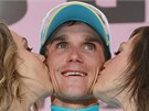 Roman Kreuziger si coby vítz etapy na Giro d´Italia uívá pozornosti sliných