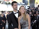 Novak Djokovi a Jelena Ristiová (Cannes 2012)
