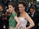 Andie MacDowellová a její dcera Margaret Qualleyová (Cannes 2012) 