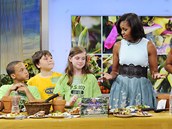 Michelle Obamová při talk show Dobré ráno Ameriko představila svou novou knihu
