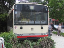 Nehoda trolejbusu v jihlavsk ikovsk ulici.