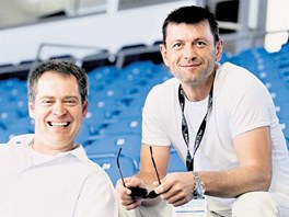 TELEVIZNÍ EXPERTI. Martin Hosták (vlevo) a David Pospíšil se úspěšně prezentují