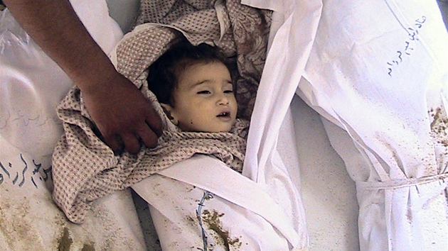 Syrské dít, která zahynulo bhem masakru v Húlá (27. kvtna 2012)