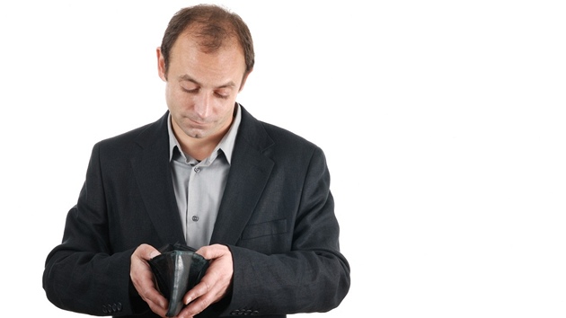 prázdná penenka, platy, mzdy, peníze