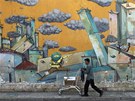 Graffiti v ulicích ecké metropole Atény