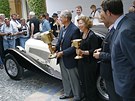 Prestiní ocenní Zlatý pohár (Coppa D'Oro) letos získala Alfa Romeo 6C 1750...